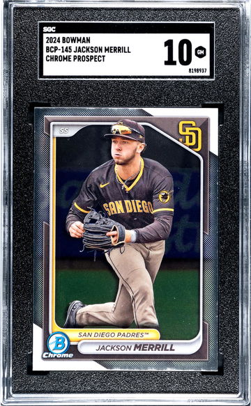 2024 Bowman Chrome Prospect Jackson Merrill #BCP-145 SGC 10