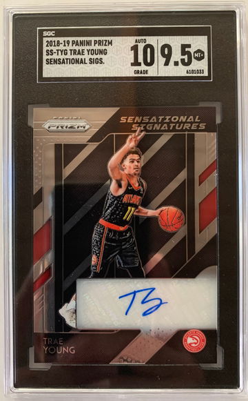 2018-19 Panini Prizm Trae Young Sensational Signatures