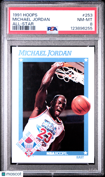 1991 Hoops Michael Jordan #253 All Star PSA 8