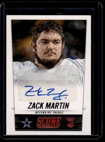 2014 Panini Score Zack Martin #440 RC Auto