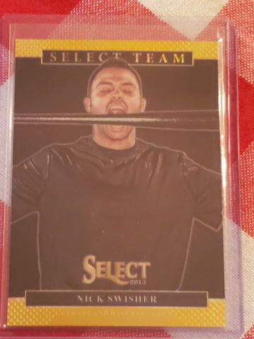 2013 Panini Select Nick Swisher Gold Prizm 21 / 25  Select Team