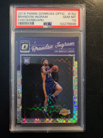 2016 Donruss Optic Checkerboard Brandon Ingram PSA 10