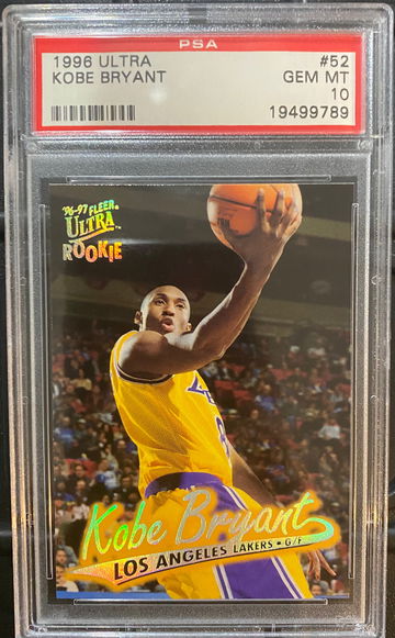 1996 Ultra Kobe Bryant Rookie Card PSA 10 Gem Mint Low POP Rare HOF