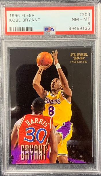 1996 Fleer Kobe Bryant PSA 8
