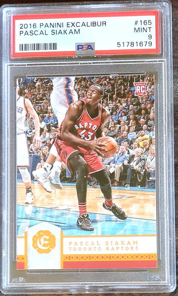 2016 Pascal Siakam Panini Excalibur Rookie RC #165 PSA 9 LOW POP