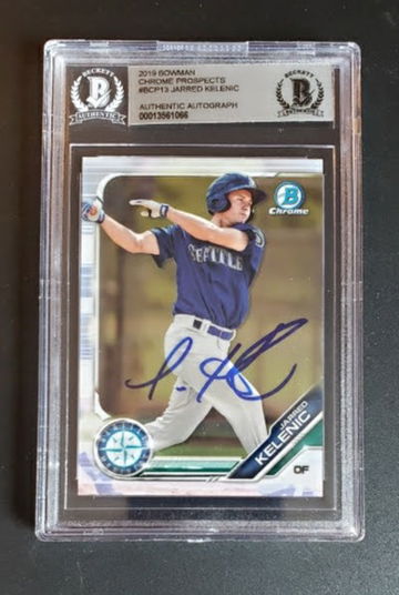 Jarred Kelenic Autographed 2019 Bowman Chrome! 