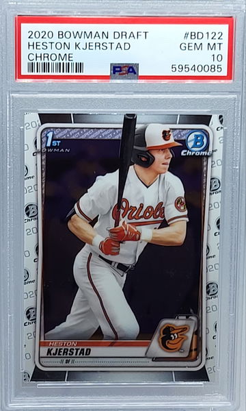 2020 Bowman Draft Chrome #BD Heston Kjerstad PSA 10 Gem Mint 