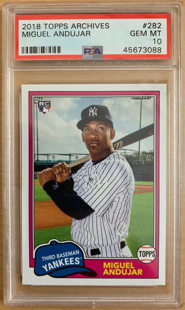 Andujar Topps Archives RC Rookie 282 2018 PSA 10