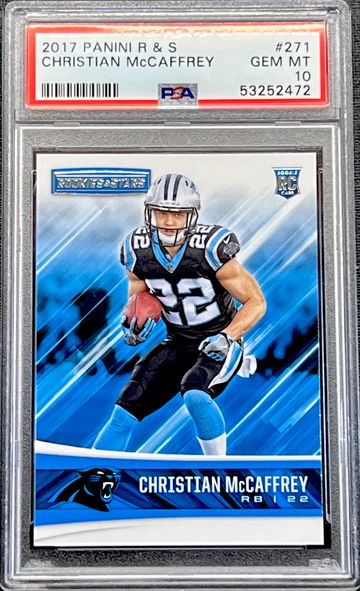 2017 Christian McCaffrey Panini Rookies & Stars #271 PSA 10 GEM MT