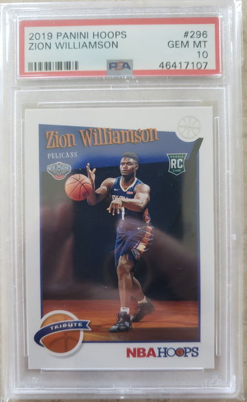 Zion Williamson 2019 Hoops Tribute #296 PSA 10 💎