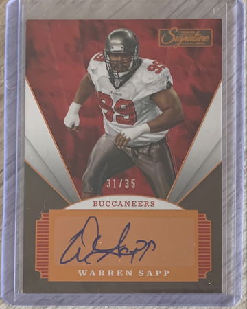 Warren Sapp 2020 Panini Signature Series Bronze AUTO 