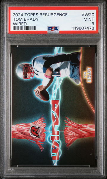 2024 Topps Resurgence Wired Tom Brady #W20 PSA 9