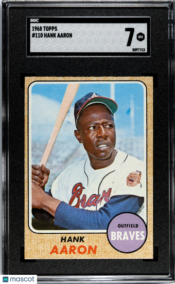 1968 Topps Hank Aaron #110 SGC 7