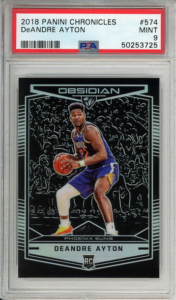 Deandre Ayton 2018-19 Panini Chronicles Obsidian Preview #574 PSA 9 Mint Rookie RC! 3725