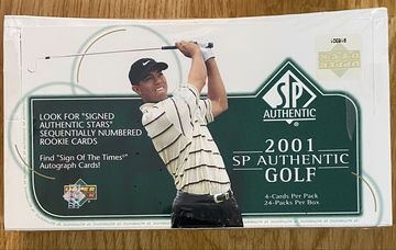 2001 UD SP Authentic Golf Brand New Sealed Hobby Box