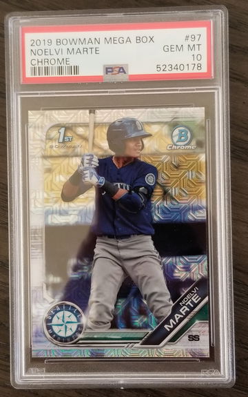 2019 Bowman Mega Noelvi Marte PSA 10 
