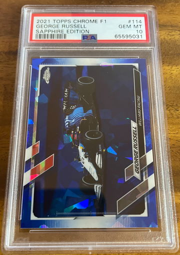2021 TOPPS CHROME F1 SAPPHIRE #114 PSA 10 GEM MINT