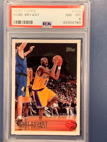 Psa 8 Kobe Bryant Rc Rookie 1996 Topps 