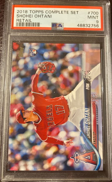 Shohei Ohtani Topps Complete set Retail PSA 9