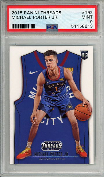 Michael Porter Jr. 2018-19 Panini Threads #192 PSA 9 Mint Rookie RC! 8613