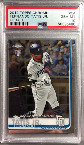Fernando Tatis Jr 2019 Topps Update Rookie Debut PSA 10