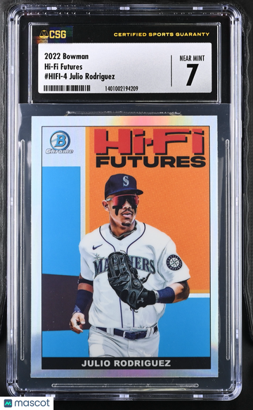 2022 Bowman Julio Rodriguez #HIFI-4 Hi-Fi Futures CGC 7