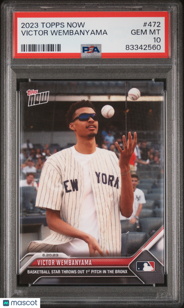 2023 Topps Now Victor Wembanyama #472 PSA 10