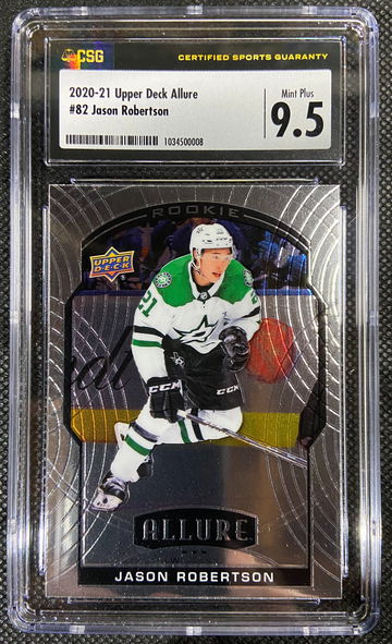 2020-21 Upper Deck Allure Jason Robertson CSG 9.5 Mint+
