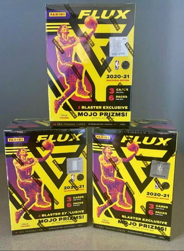 2020-21 Panini Flux Basketball Blaster Box Lot of 3