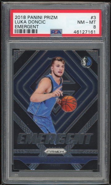 2018 Panini Prizm Luka Doncic Emergent PSA 8