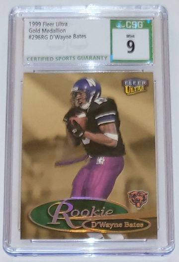 1999 Fleer Ultra D'Wayne Bates GOLD MEDALLION Rookie CSG 9