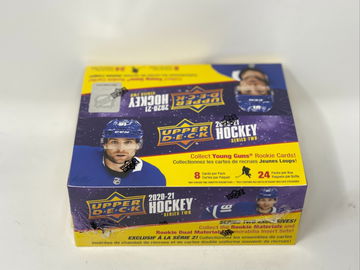 2020-21 Upper Deck Series 2 Hockey Retail Box - 24 Packs New Sealed Young Guns