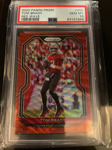 2020 Prizm Tom Brady Red Wave PSA10  Pop 1