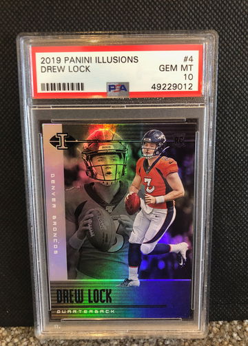 2019 Drew Lock Panini Illusions PSA Gem Mint 10