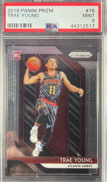 2018-19 Panini Prizm Rookie Trae Young PSA 9