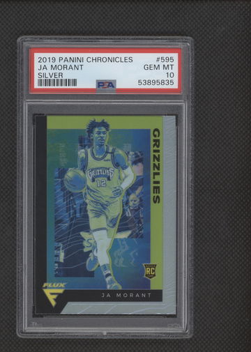 2019 CHRONICLES JA MORANT SILVER FLUX PSA 10