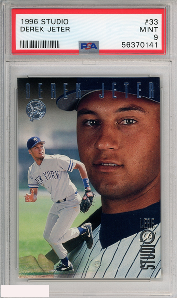 1996 STUDIO DEREK JETER #33 NEW YORK YANKEES HOF PSA 9 MINT