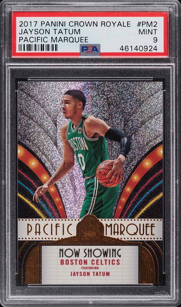 2017 PANINI CROWN ROYALE PACIFIC MARQUEE JAYSON TATUM ROOKIE RC #PM2 PSA 9 (Pop: 5, 7 higher)