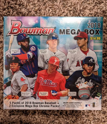 2018 Bowman Chrome Sealed Mega Box Robert Tatis Acuna Soto Ohtani