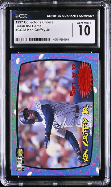 1997 CHOICE KEN GRIFFEY JR. CRASH THE GAME #CG28 CGC 10 BS.E1.01