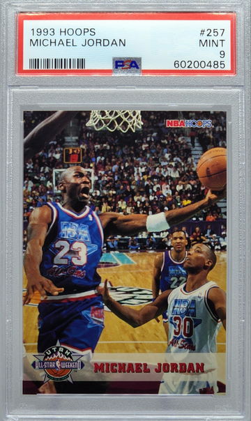 1993 HOOPS #257 MICHAEL JORDAN PSA 9