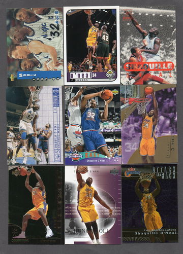 Shaquille O'Neal NBA Basketball Card Lot (28) - Lakers Magic HOF Nice Variety