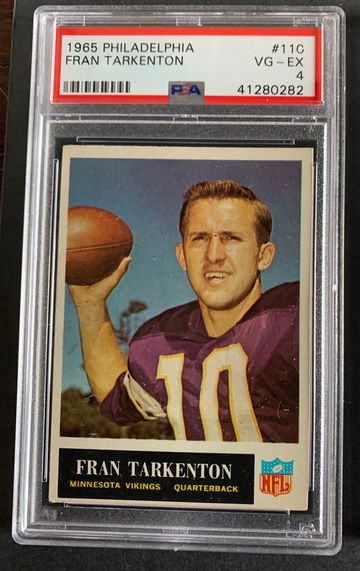 1965 Philadelphia HOF Fran Tarkenton #110 PSA 4 VG-EX