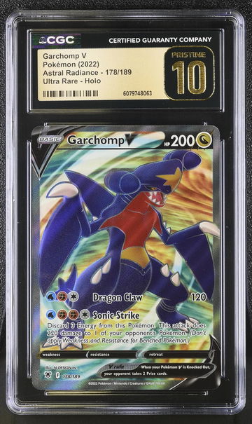 2022 Pokémon Sword & Shield Astral Radiance Garchomp V #178/189 CGC Pristine 10