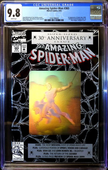 Amazing Spider-Man #365 🔥 1st Appearance Spider-Man 2099 🔥 CGC 9.8 White Pages