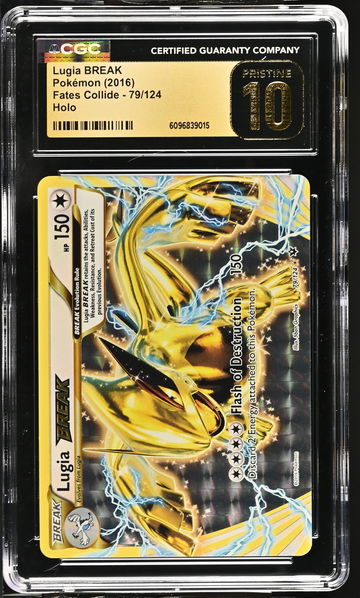 2016 Pokémon XY Fates Collide BREAK Lugia #79/124 Holo CGC Pristine 10