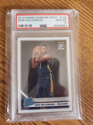 2019-20 Optic Zion Williamson RC PSA 10 🔥