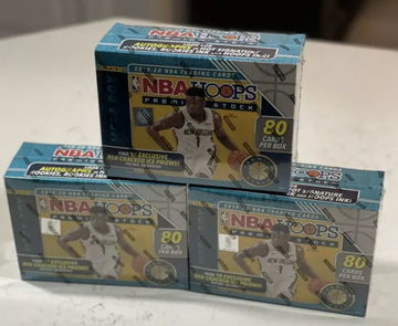 3x 2019-2020 Panini NBA Hoops PREMIUM STOCK 80 MEGA BOX- Red Cracked Ice. Ships 1.14