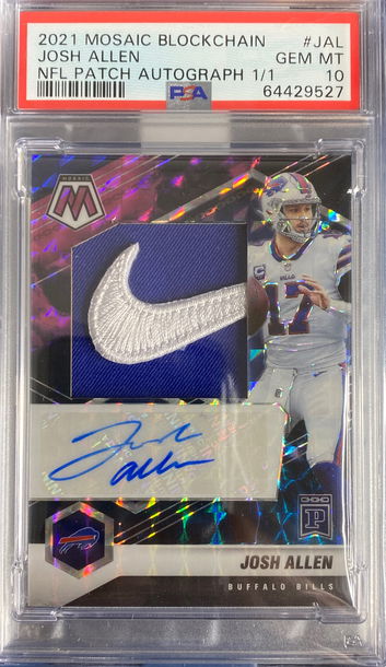 2021 Mosaic BlockChain Josh Allen Patch Auto 1/1