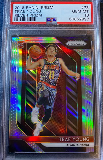 2018 Panini Prizm Trae Young #78 Silver Prizm PSA 10